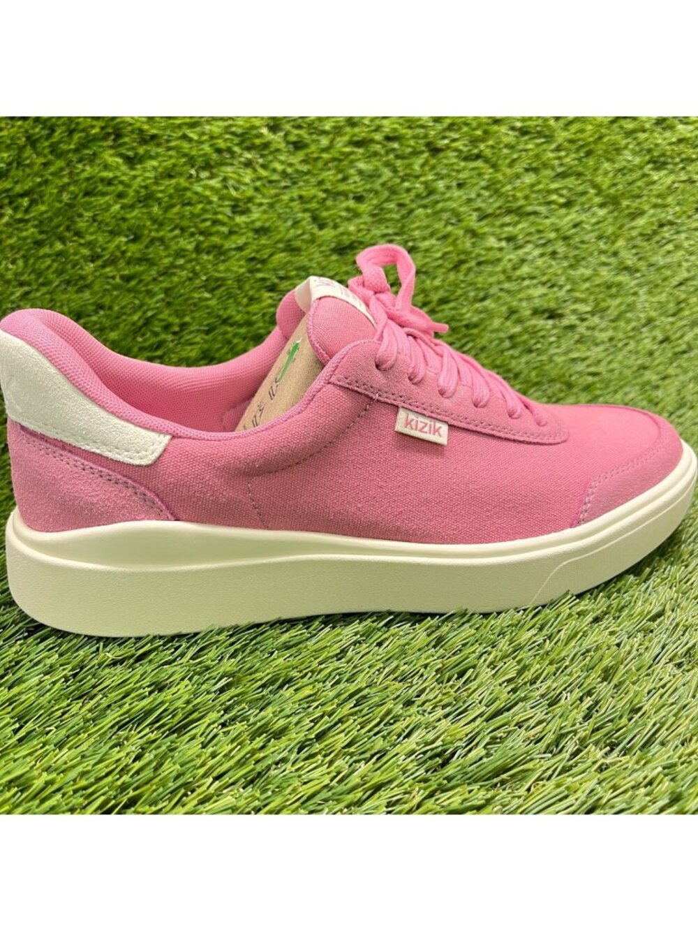 Kizik Prague 2 Womens Size 8D Pink Cream Athletic Hands Free Shoes Sneakers